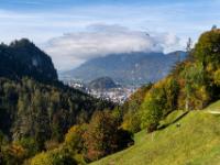Rückblick nach Kufstein mit Pendling in Wolken